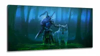 Quadro Decorativos Jogo-dark-souls em Tecido Canvas 130x60