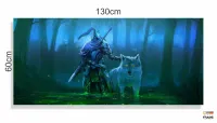 Quadro Decorativos Jogo-dark-souls em Tecido Canvas 130x60 - Foto 3