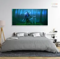 Quadro Decorativos Jogo-dark-souls em Tecido Canvas 130x60 - Foto 6