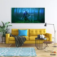 Quadro Decorativos Jogo-dark-souls em Tecido Canvas 130x60 - Foto 7