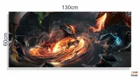 Quadro Decorativos Jogo-warcraft em Tecido Canvas 130x60 - Foto 3