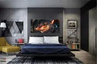 Quadro Decorativos Jogo-warcraft em Tecido Canvas 130x60 - Foto 4