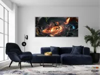 Quadro Decorativos Jogo-warcraft em Tecido Canvas 130x60 - Foto 5