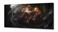 Quadro Decorativos League of Legends em Tecido Canvas 130x60 m01 - Foto 2