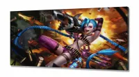 Quadro Decorativos League of Legends em Tecido Canvas 130x60 m04 - Foto 2