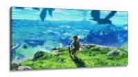 Quadro Decorativos Legends of Zelda em Tecido Canvas 130x60