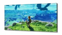 Quadro Decorativos Legends of Zelda em Tecido Canvas 130x60 - Foto 2