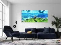 Quadro Decorativos Legends of Zelda em Tecido Canvas 130x60 - Foto 5