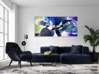 Quadro Decorativos Sonic em Tecido Canvas 130x60 - Foto 5