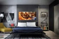 Quadro Decorativos World-of-warcraft em Tecido Canvas 130x60 - Foto 4