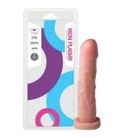 PRÓTESE EM FORMATO DE PÊNIS MON PLAISIR - MACIÇA 19 X 3,8 CM CORES                                                  LIBYSEXSHOP