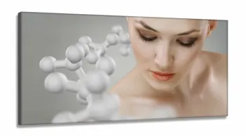 Quadro Dermatologia Estética Consultório Médico em Tecido Canvas 130x60