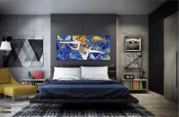 Quadro Em Tecido Beatle.s Lucy In The Sky With Diamonds em Tecido Canvas 130x60 - Foto 4