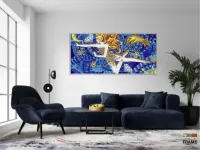 Quadro Em Tecido Beatle.s Lucy In The Sky With Diamonds em Tecido Canvas 130x60 - Foto 5