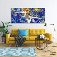 Quadro Em Tecido Beatle.s Lucy In The Sky With Diamonds em Tecido Canvas 130x60 - Foto 7