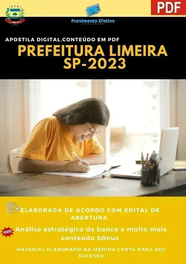 Apostila Prefeitura Limeira SP Terapeuta Ocupacional 2023 Imagem