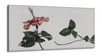 Quadro Flor Vintage Conjunto Vertical decorativoem Tecido Canvas 130x60