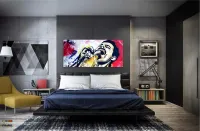 Quadro Freddie Mercury Rock Art Decorativo em Tecido Canvas 130x60 - Foto 4