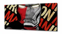 Quadro Homem de Ferro Ironman Decorativo Sala Quartoem Tecido Canvas 130x60 - Foto 2
