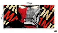 Quadro Homem de Ferro Ironman Decorativo Sala Quartoem Tecido Canvas 130x60 - Foto 3
