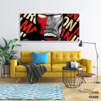 Quadro Homem de Ferro Ironman Decorativo Sala Quartoem Tecido Canvas 130x60 - Foto 7
