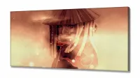 Quadro Índio Americano Artístico Sala em Tecido Canvas 130x60 - Foto 2