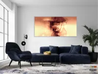 Quadro Índio Americano Artístico Sala em Tecido Canvas 130x60 - Foto 5