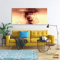Quadro Índio Americano Artístico Sala em Tecido Canvas 130x60 - Foto 7