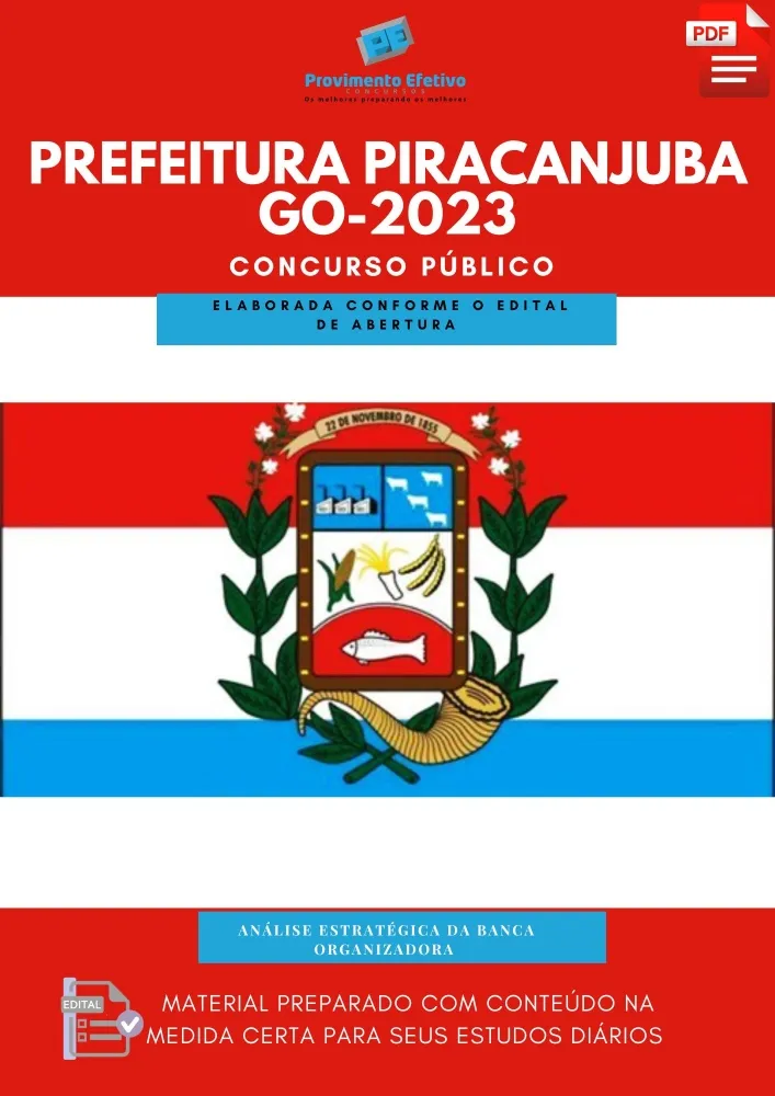 Apostila Piracanjuba 2023 Nível Superior
