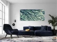 Quadro Mosaico Vertical Galhos Secos Natureza Decorativo em Tecido Canvas 130x60 - Foto 5