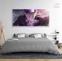 Quadro Naruto Uzumaki Para Quarto decorativo em Tecido Canvas 130x60 - Foto 6