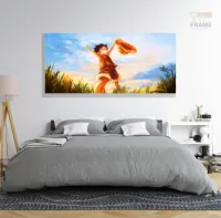 Quadro One Piece Para Quarto em Tecido Canvas 130x60 - Foto 6