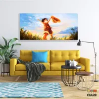 Quadro One Piece Para Quarto em Tecido Canvas 130x60 - Foto 7