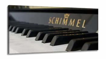 Quadro Piano Música decorativo com Tela em Tecido Canvas 130x60