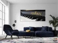 Quadro Piano Música decorativo com Tela em Tecido Canvas 130x60 - Foto 5