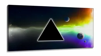 Quadro Pink Floyd Banda Música Decorativo em Tecido Canvas 130x60