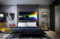 Quadro Pink Floyd Banda Música Decorativo em Tecido Canvas 130x60 - Foto 4
