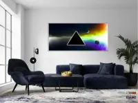 Quadro Pink Floyd Banda Música Decorativo em Tecido Canvas 130x60 - Foto 5