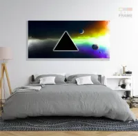Quadro Pink Floyd Banda Música Decorativo em Tecido Canvas 130x60 - Foto 6