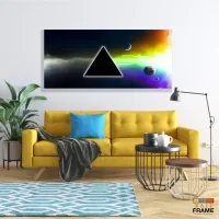 Quadro Pink Floyd Banda Música Decorativo em Tecido Canvas 130x60 - Foto 7