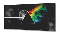 Quadro Pink Floyd Rock Dark Side Special em Tecido Canvas 130x60 - Foto 2