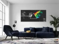 Quadro Pink Floyd Rock Dark Side Special em Tecido Canvas 130x60 - Foto 5
