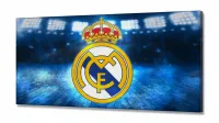 Quadro Real Madrid decorativo com Tela em Tecido Canvas 130x60 - Foto 2