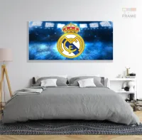 Quadro Real Madrid decorativo com Tela em Tecido Canvas 130x60 - Foto 6