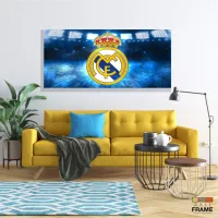 Quadro Real Madrid decorativo com Tela em Tecido Canvas 130x60 - Foto 7