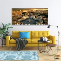 Quadro Roma Na Itália Decorativo Tela Em Tecido em Tecido Canvas 130x60 - Foto 7