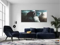 Quadro Senhor Dos Anéis Gandalf Hobbit Para Quarto em Tecido Canvas 130x60 - Foto 5