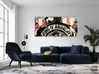 Quadro Sons Of Anarchy Séries Decorativoem Tecido Canvas 130x60 - Foto 5