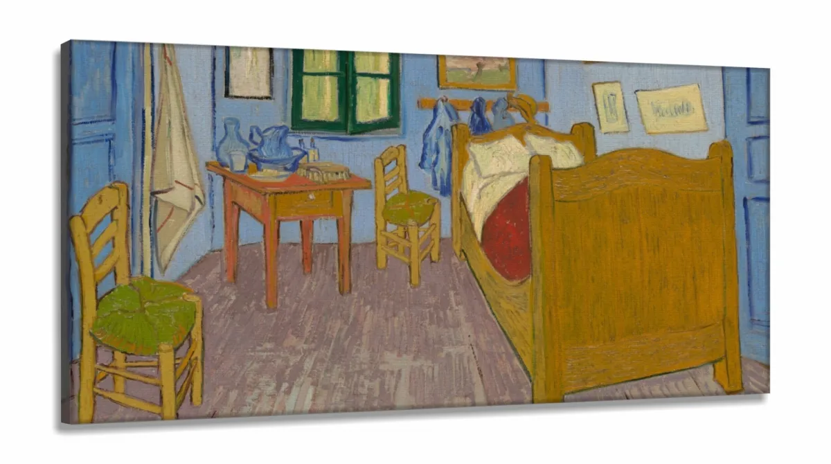 Quadro Van Gogh Quarto em Arles Decorativo Para Sala em Tecido Canvas 130x60 Imagem