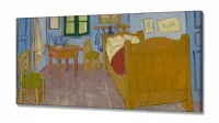 Quadro Van Gogh Quarto em Arles Decorativo Para Sala em Tecido Canvas 130x60 - Foto 2